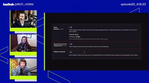 Twitch streamers can now block banned viewers from watching their stream