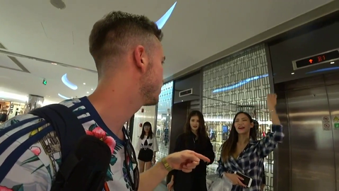Jake can't hide his excitement after delivering coffee to his model "friend" who works at a club