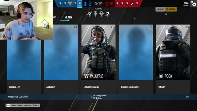 xQc turning R6 setting up