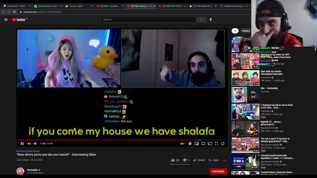 SlikeR explaining how a bidet works to Hachubbys
