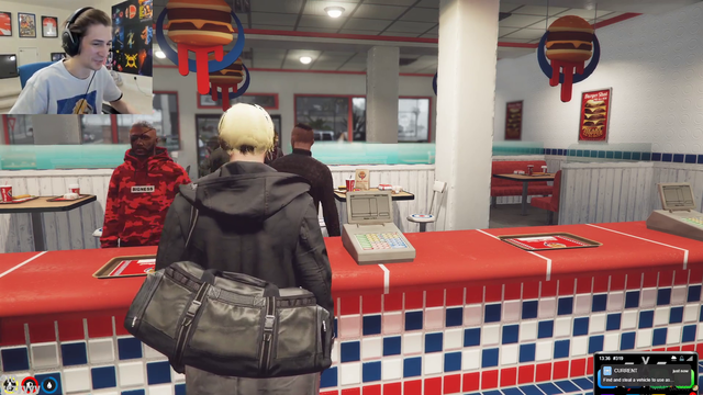 Chang Gang agrees to help X commit fraud at Burger Shot.