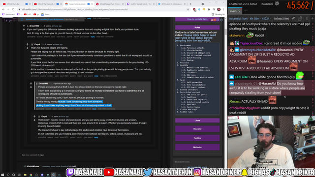 Hasan replies to LSF comments about retail