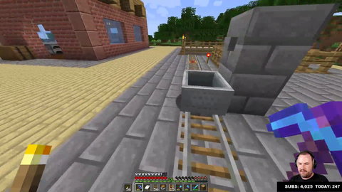 Sips casually goes down his mineshaft in hardcore mode.