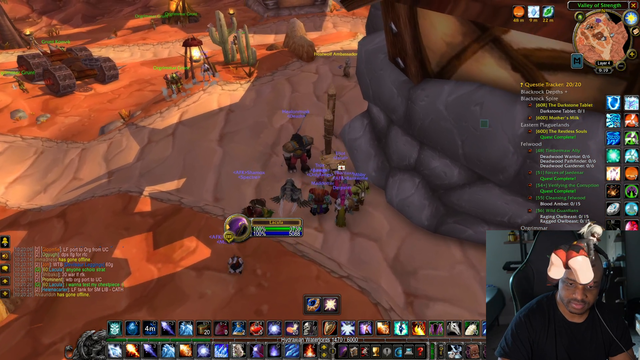 Lacari 5 seconds after getting a real job (in WOW)
