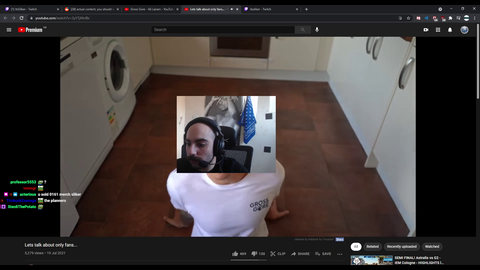 Grossgore is considering starting an onlyfans for his gay viewers because he is struggling financially