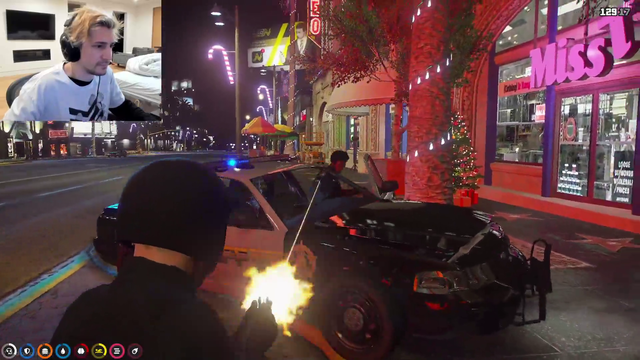 X massacres the police