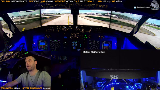 Streamer Crashes BOEING 737 Plane