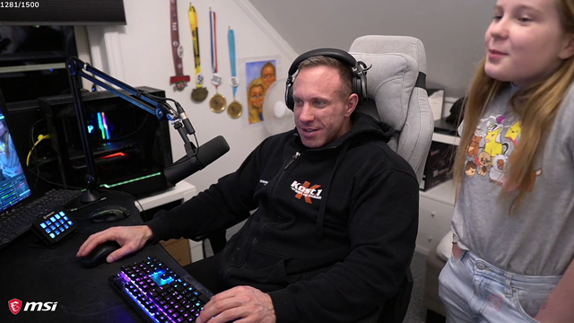 Knut getting called out by his daughter