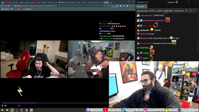 Hasan Says He Lives Rent Free In Trains Head