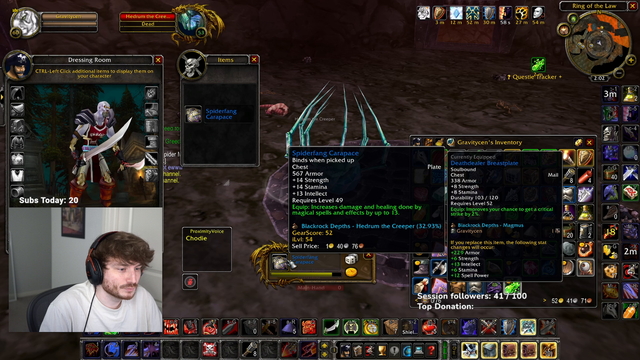 Graycen Needing on INT gear 2 times Onlyfangs Guild
