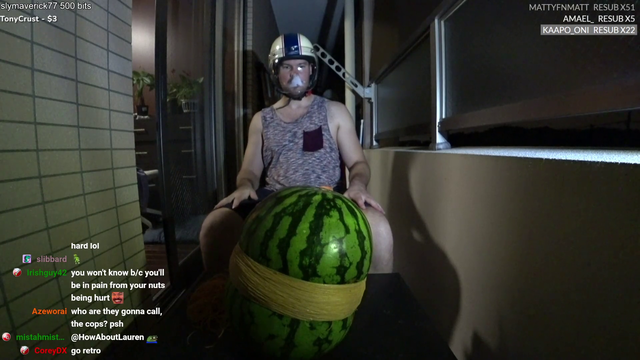 Streamer can’t contain his melon