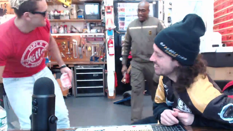 Giving the UPS delivery guy SUPREME work gloves