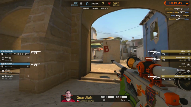 CSGO player killed so hard the bass gets boosted