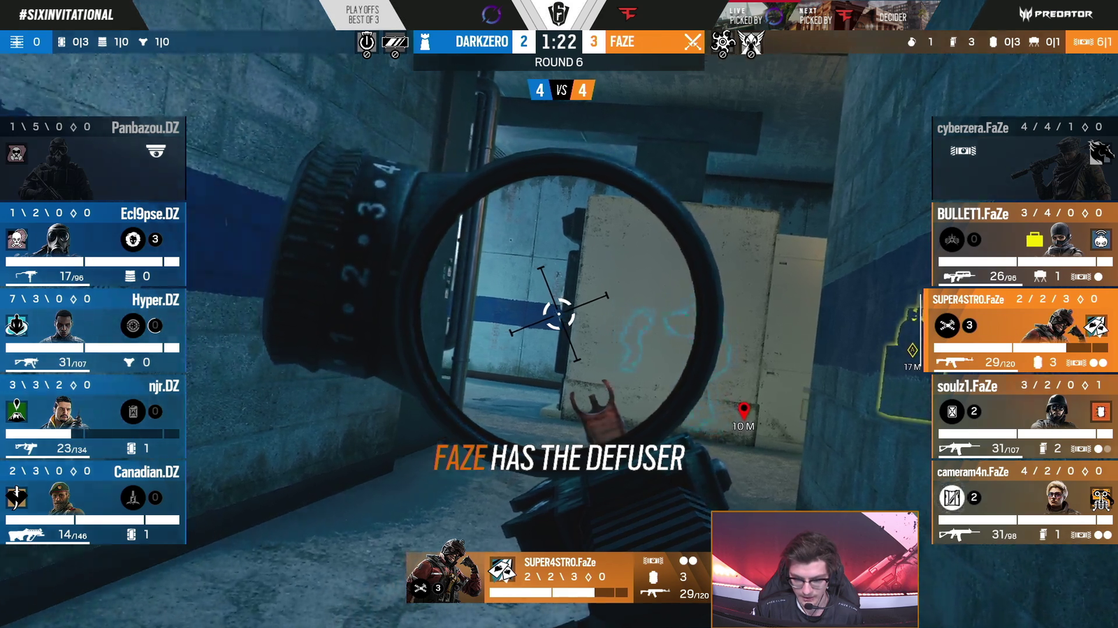 skill level of pro players at Six Invitational 2022