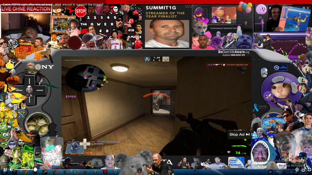 Streamer does an actual kickflip in CSGO