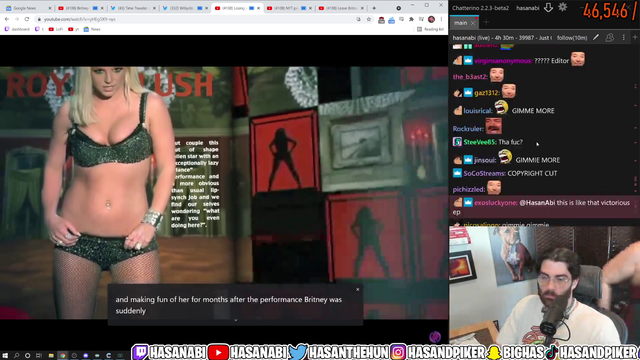Hasan's uncle appears while he watches a Britney Spears documentary