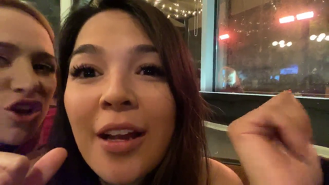 Girl shows boobs on reckfuls stream